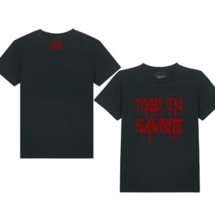 T-shirt noir enfant MAD IN SAVOIE